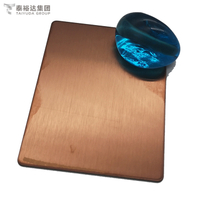 Buena calidad Color de cobre 304 HL Placa de acero inoxidable laminado en frío para puerta